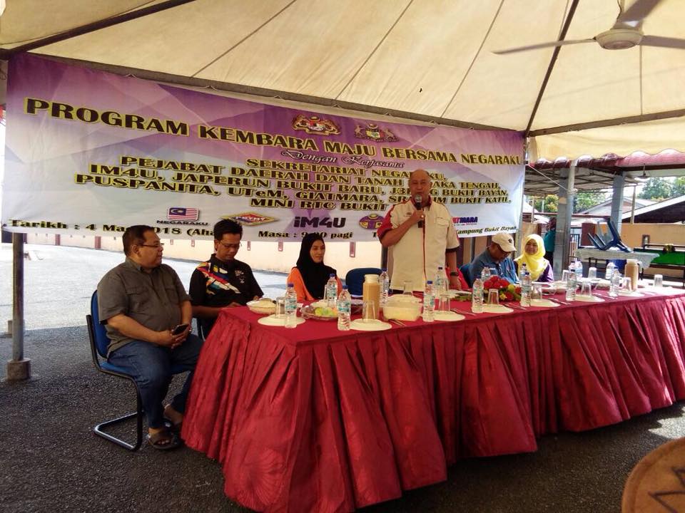 Ucapan perasmian oleh Datuk Dr. Mat Sirat Abu, Pengerusi JAPERUN Dun Bukit Baru.